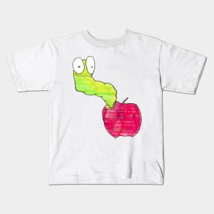 Worm in an Apple Kids T-Shirt